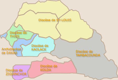 LES DIOCESES DU SENEGAL